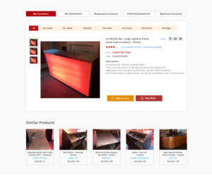 Diseño Web por CreativeCK para Used Pub & Hotel Equipment Limited | Diseño: #19093621