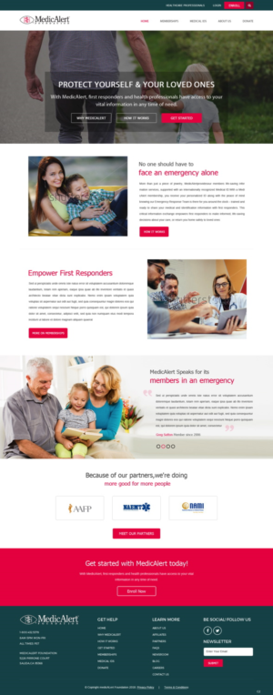 Web Design par pb pour MedicAlert Foundation | Design : #19038269