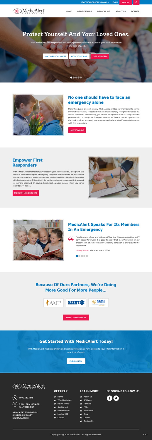 Web-Design von pb für MedicAlert Foundation | Design #19038281