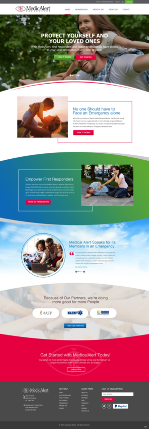 Web Design par pb pour MedicAlert Foundation | Design : #19038306