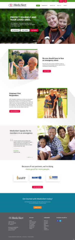 Web Design par pb pour MedicAlert Foundation | Design : #19038307