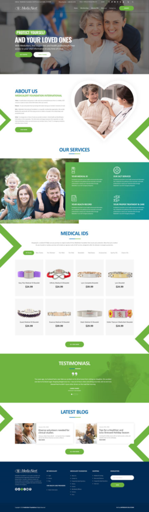 Web Design par Black Stallions Impressive Solutions pour MedicAlert Foundation | Design #19043083