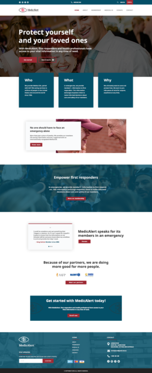 Web Design par Mohit Verma Designs pour MedicAlert Foundation | Design : #19051378