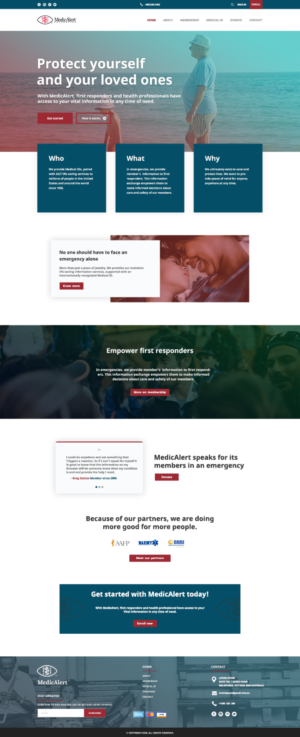 Web Design par Mohit Verma Designs pour MedicAlert Foundation | Design : #19051497