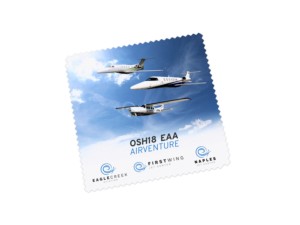 Aviation Trade Show Screen Wipes | Graphic Design by WanWan