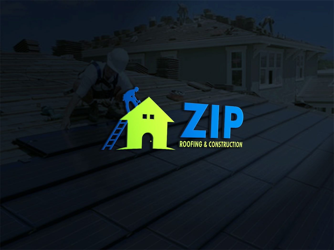 Logo Design by Deziners Zone for Zip Roofing & Construction | Design #19037284
