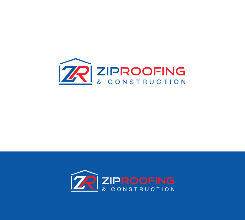 Logo Design by instudio for Zip Roofing & Construction | Design #19034566