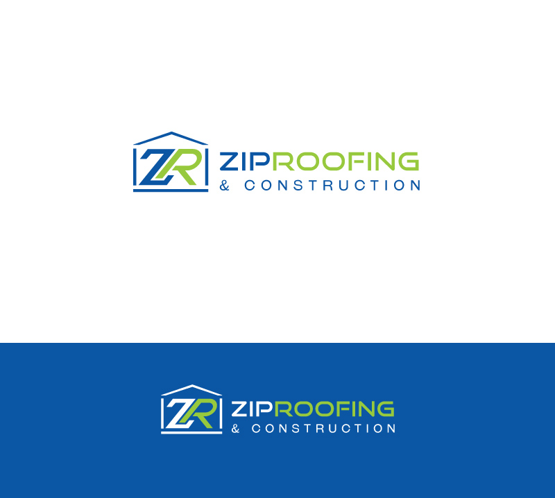 Diseño de Logo por instudio para Zip Roofing & Construction | Diseño #19034570