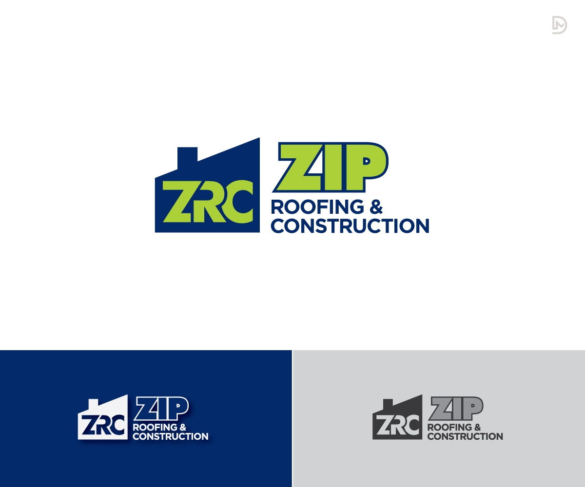 Logo Design by D_Mantra for Zip Roofing & Construction | Design #19036158