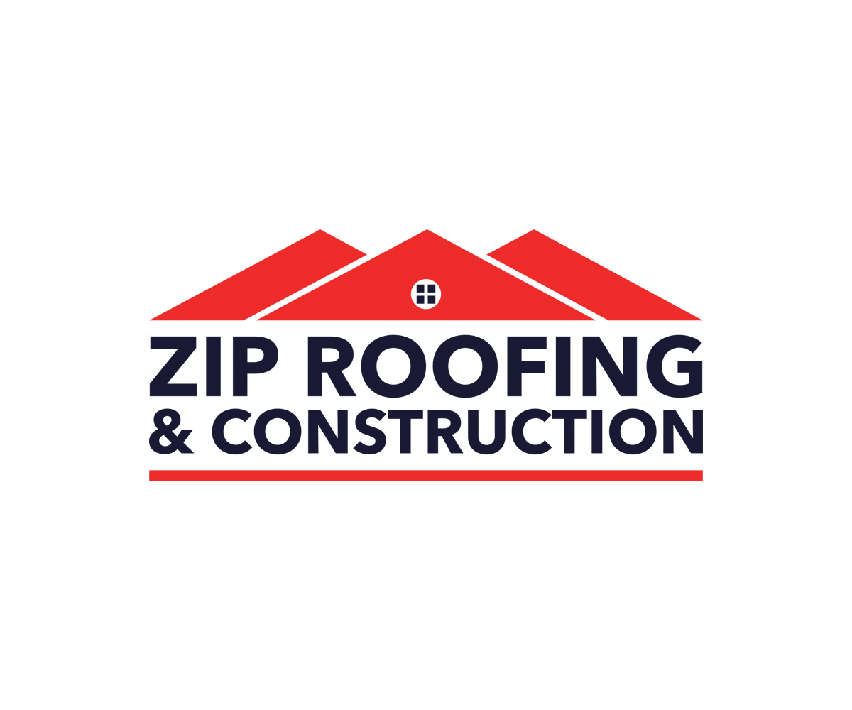 Logo Design by Krice for Zip Roofing & Construction | Design #19034522