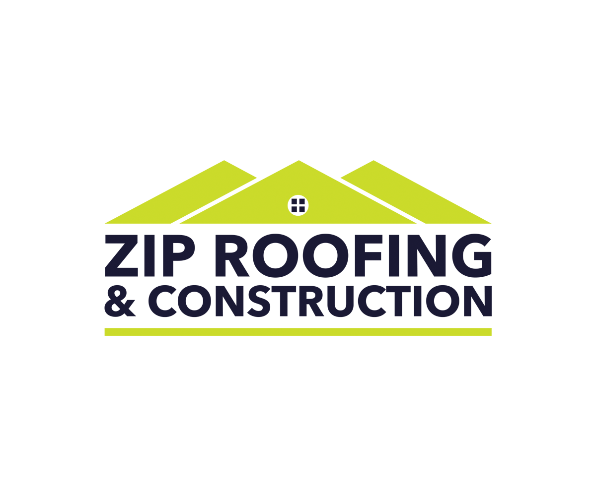 Logo Design by Krice for Zip Roofing & Construction | Design #19034551