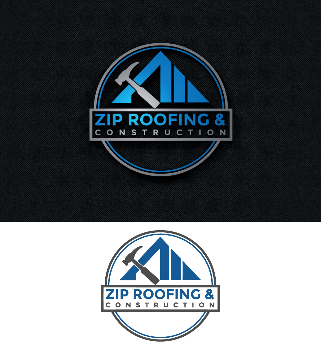 Logo Design by jason71 for Zip Roofing & Construction | Design #19042445