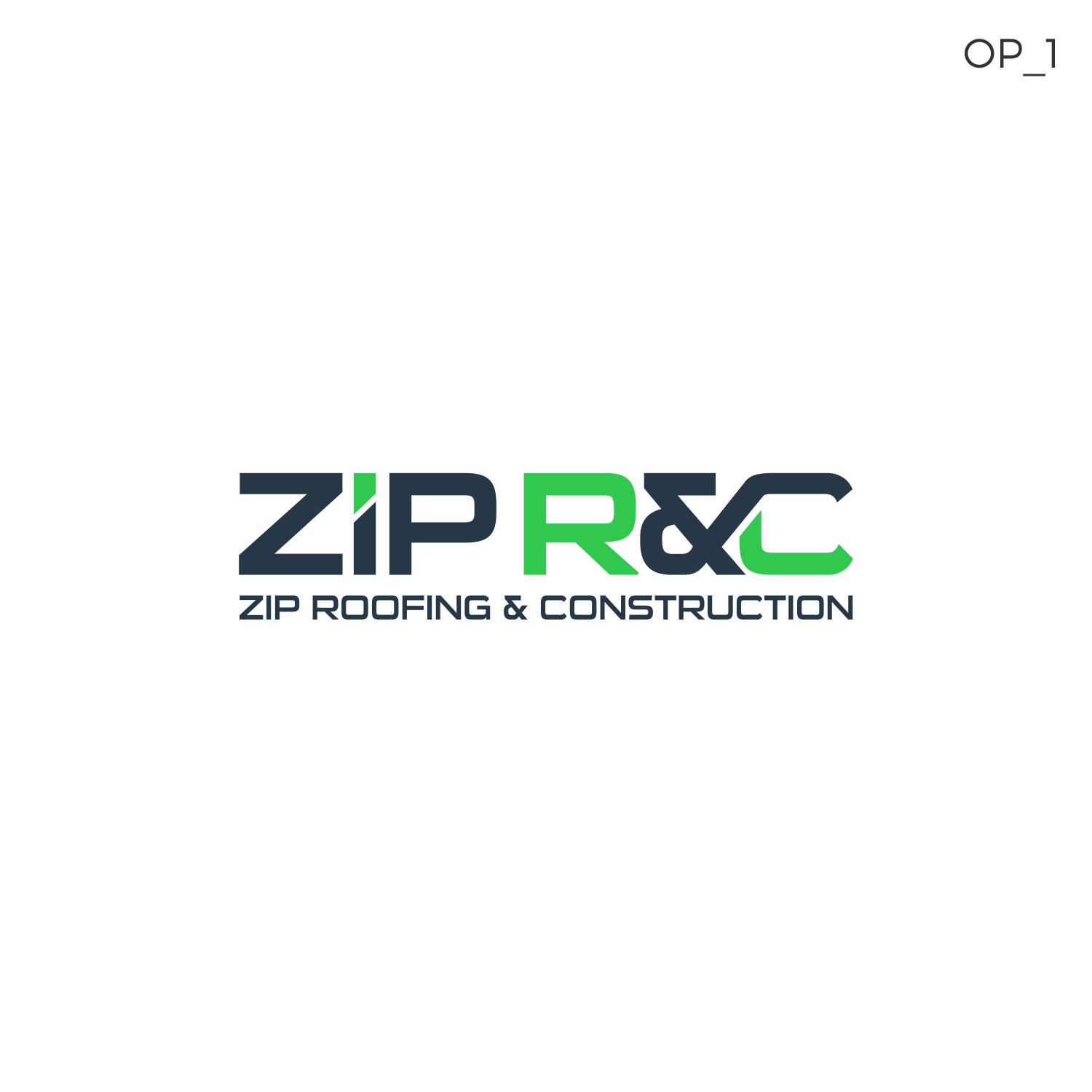 Diseño de Logo por GVisions para Zip Roofing & Construction | Diseño #19058989