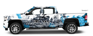 Revolve.Construction Truck Wrap | Car Wrap Design by SAI DESIGNS