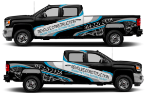 Revolve.Construction Truck Wrap | Car Wrap Design by The Faisal