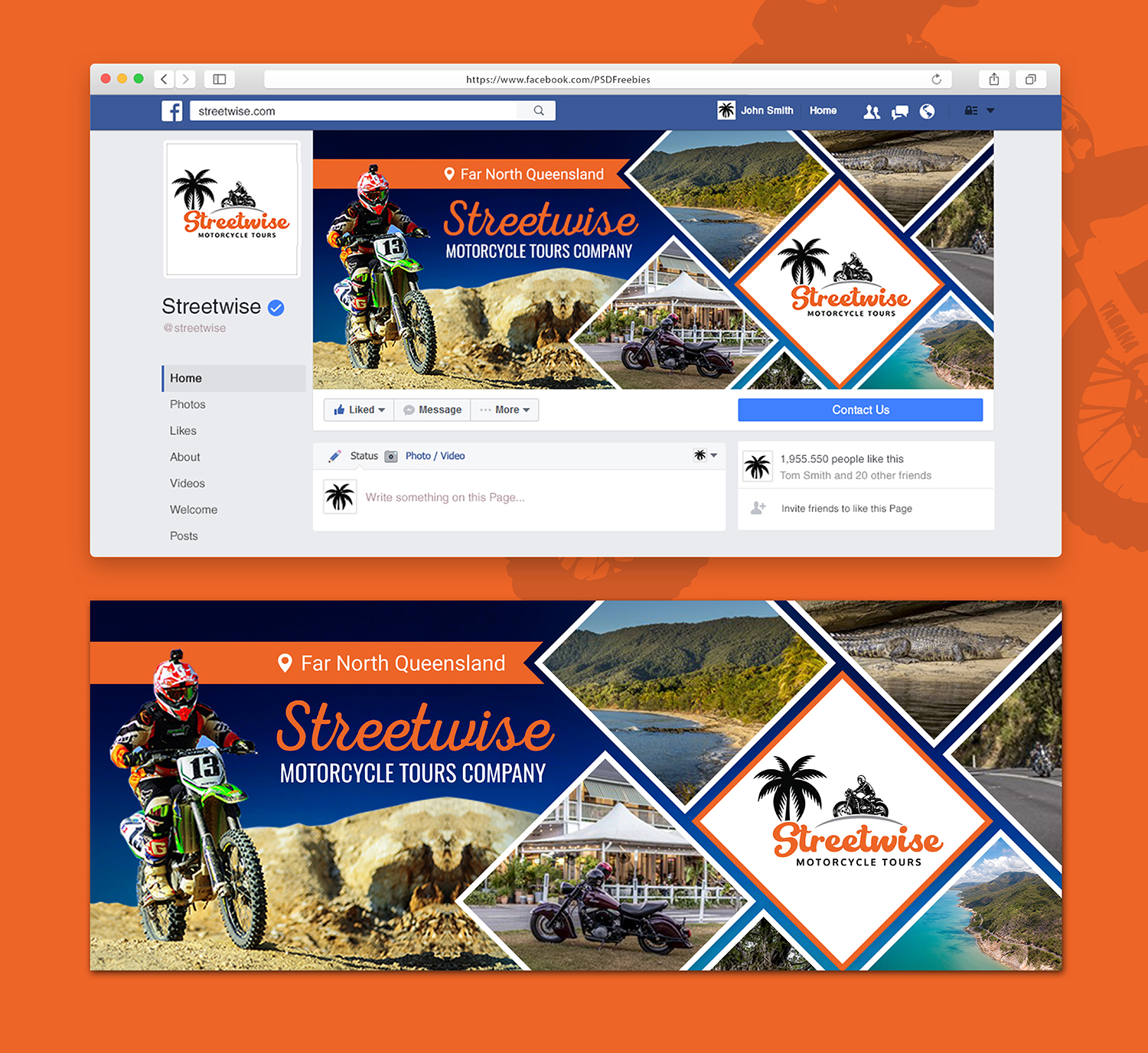 Facebook Design by SAI DESIGNS for Streetwise Motorbike Training Pty Ltd | Design #19056627