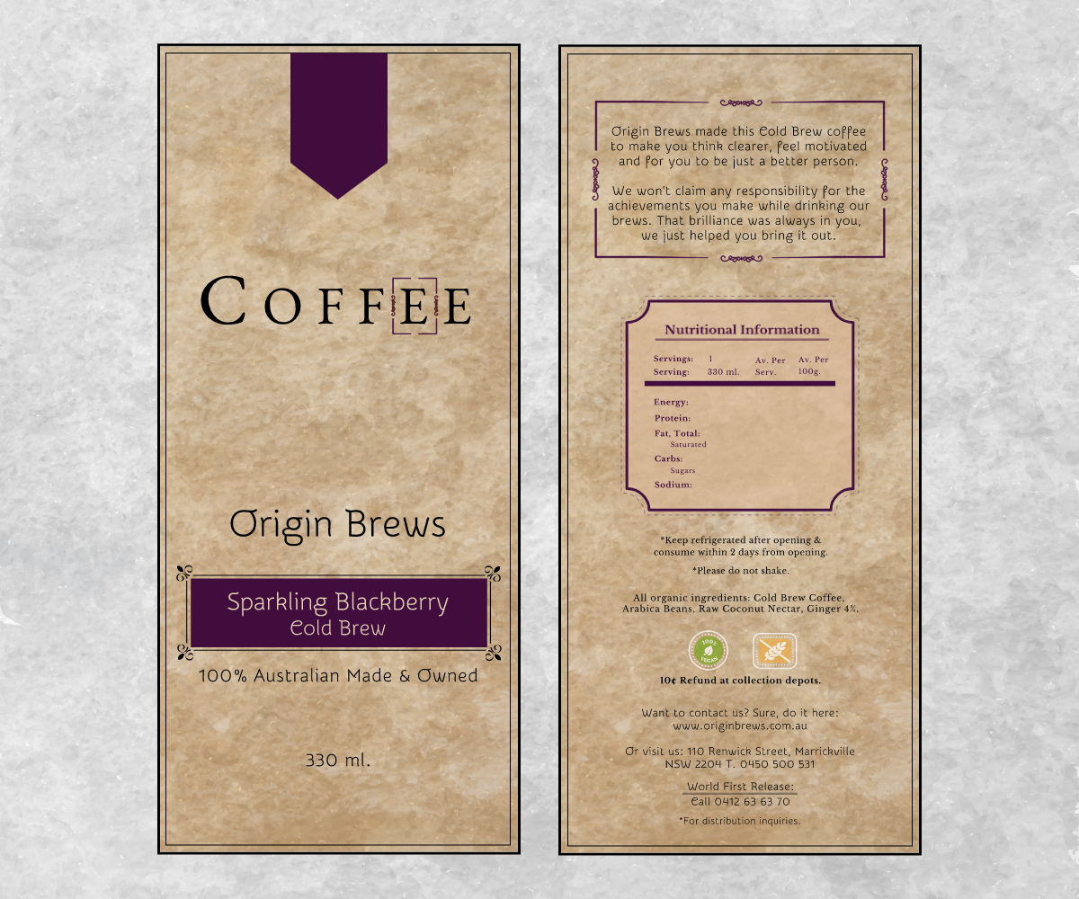 Label Design by Miranda Mtz. for this project | Design #19090482