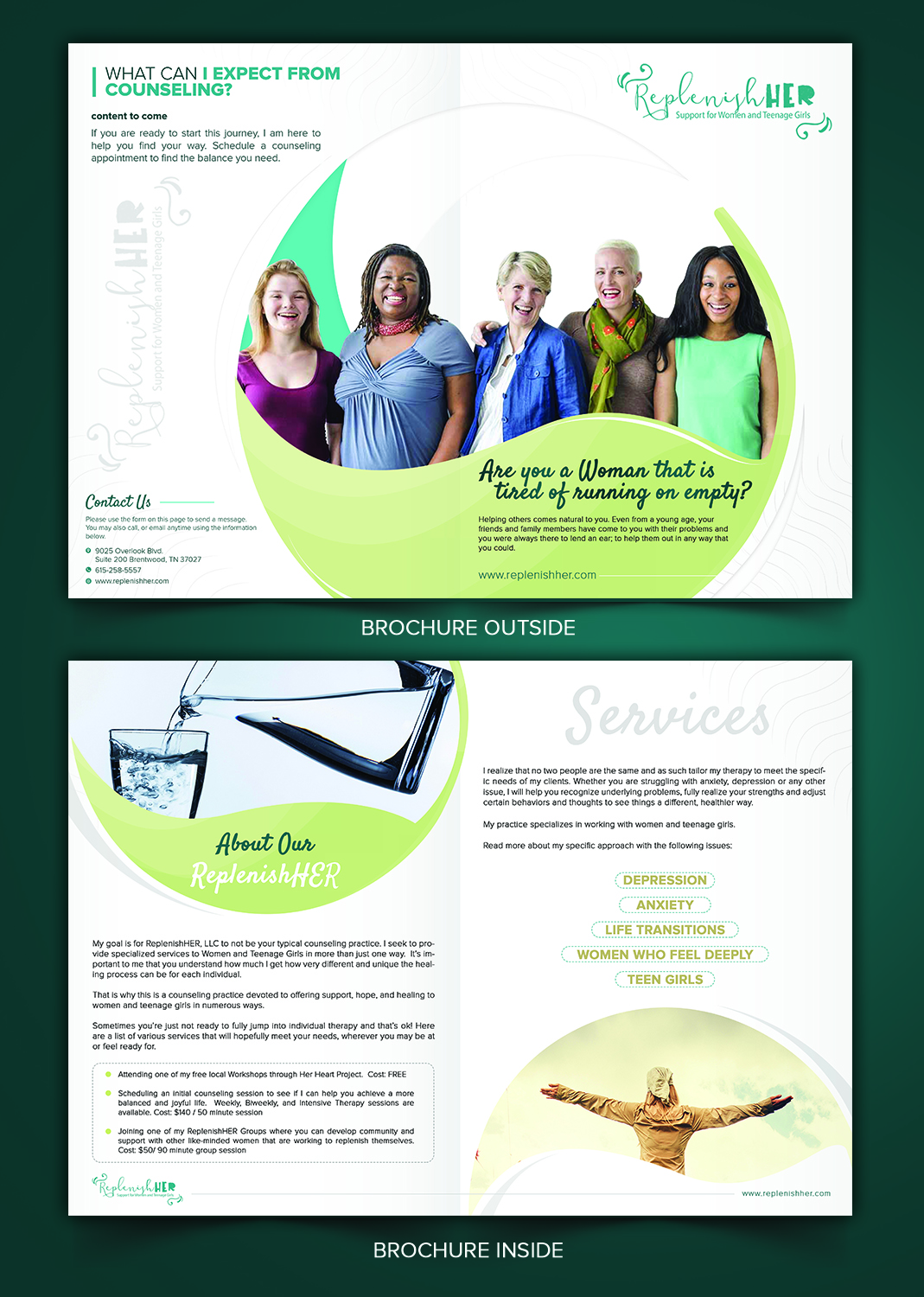 Flyer Design by SAI DESIGNS for ReplenishHER Counseling | Design #19042729