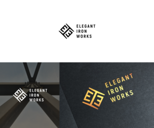 Elegant Iron Works 2005 Ltd  or Elegant Iron Works | Logo Design by VGB