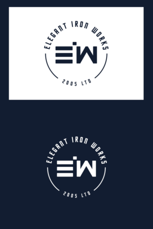 Elegant Iron Works 2005 Ltd  or Elegant Iron Works | Logo Design by quantumwebtech