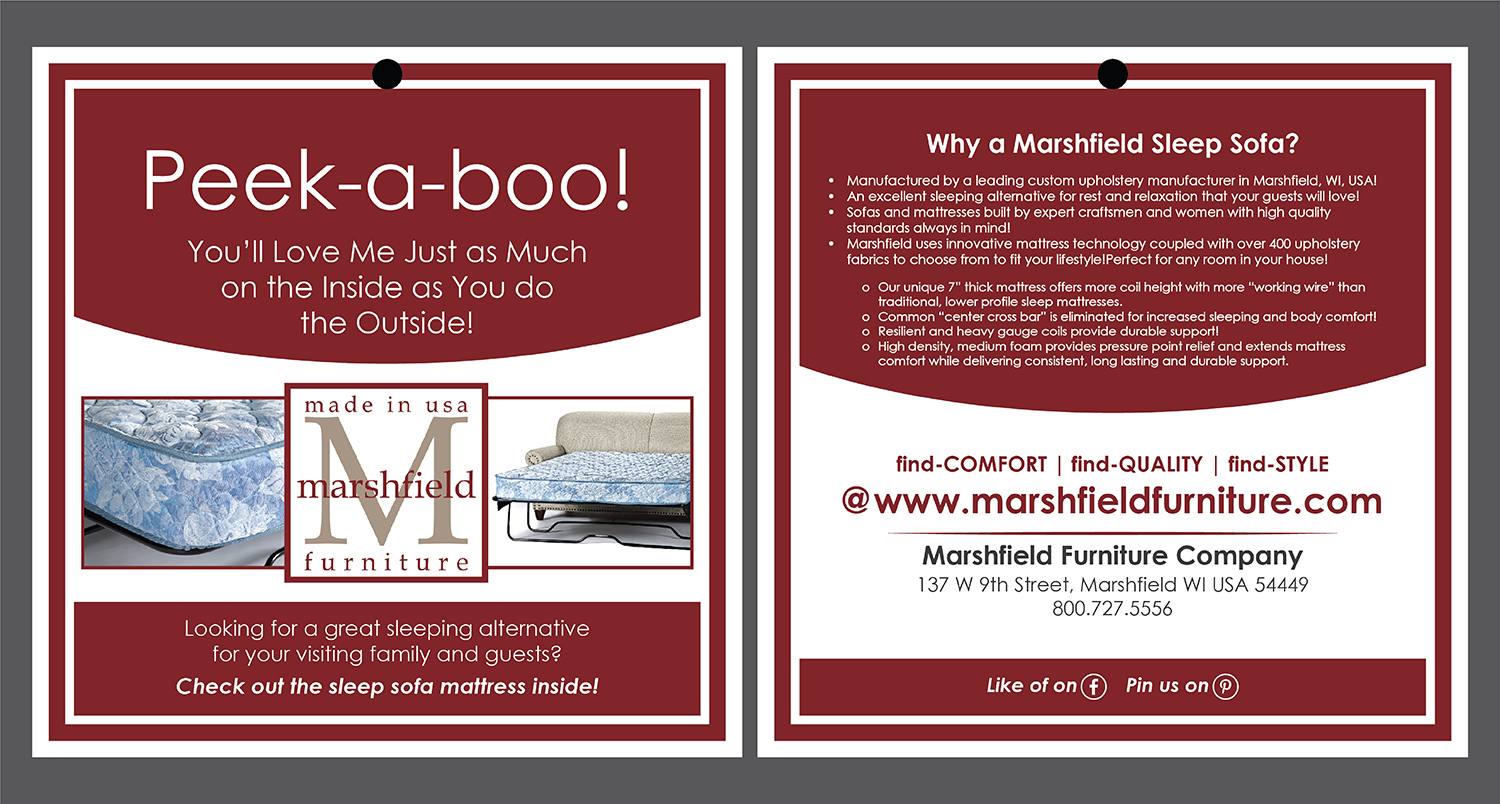 Design de Flyer par Deziners Zone pour Marshfield Furniture | Design : #19043065
