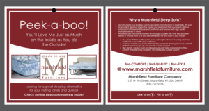 Design de Flyer par Deziners Zone pour Marshfield Furniture | Design : #19043065