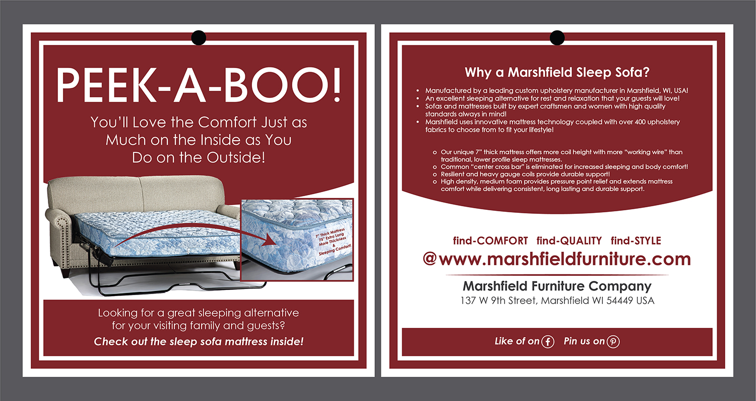 Flyer Design by Deziners Zone for Marshfield Furniture | Design #19120146