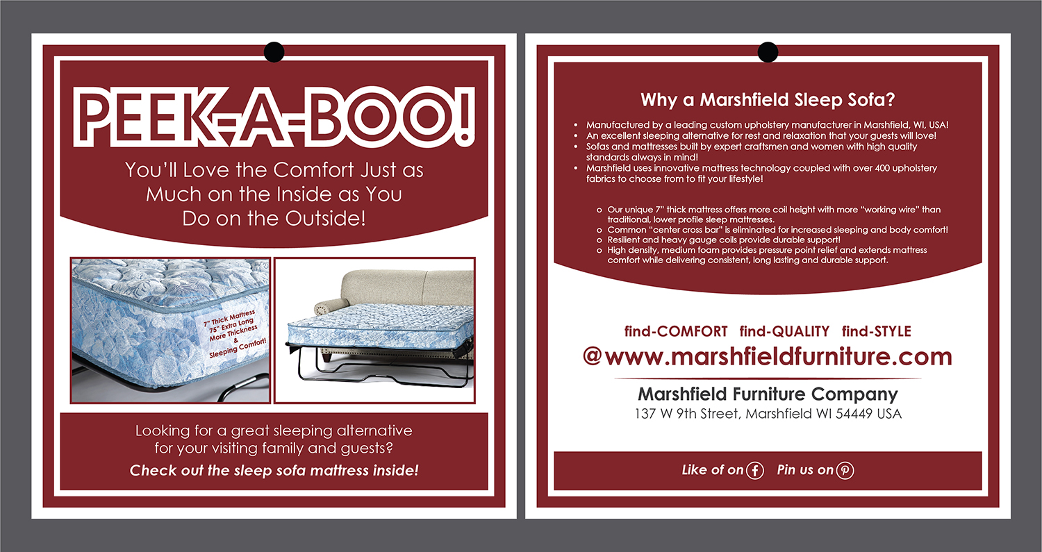 Flyer Design by Deziners Zone for Marshfield Furniture | Design #19120147