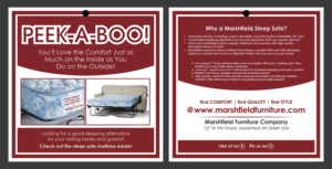Design de Flyer par Deziners Zone pour Marshfield Furniture | Design : #19125966