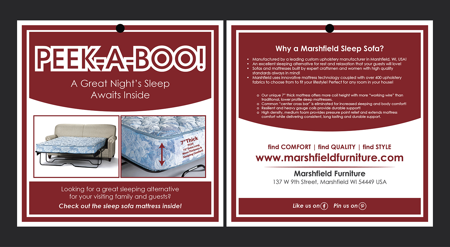 Design de Flyer par Deziners Zone pour Marshfield Furniture | Design #19217092