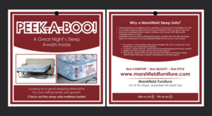 Design de Flyer par Deziners Zone pour Marshfield Furniture | Design : #19217092