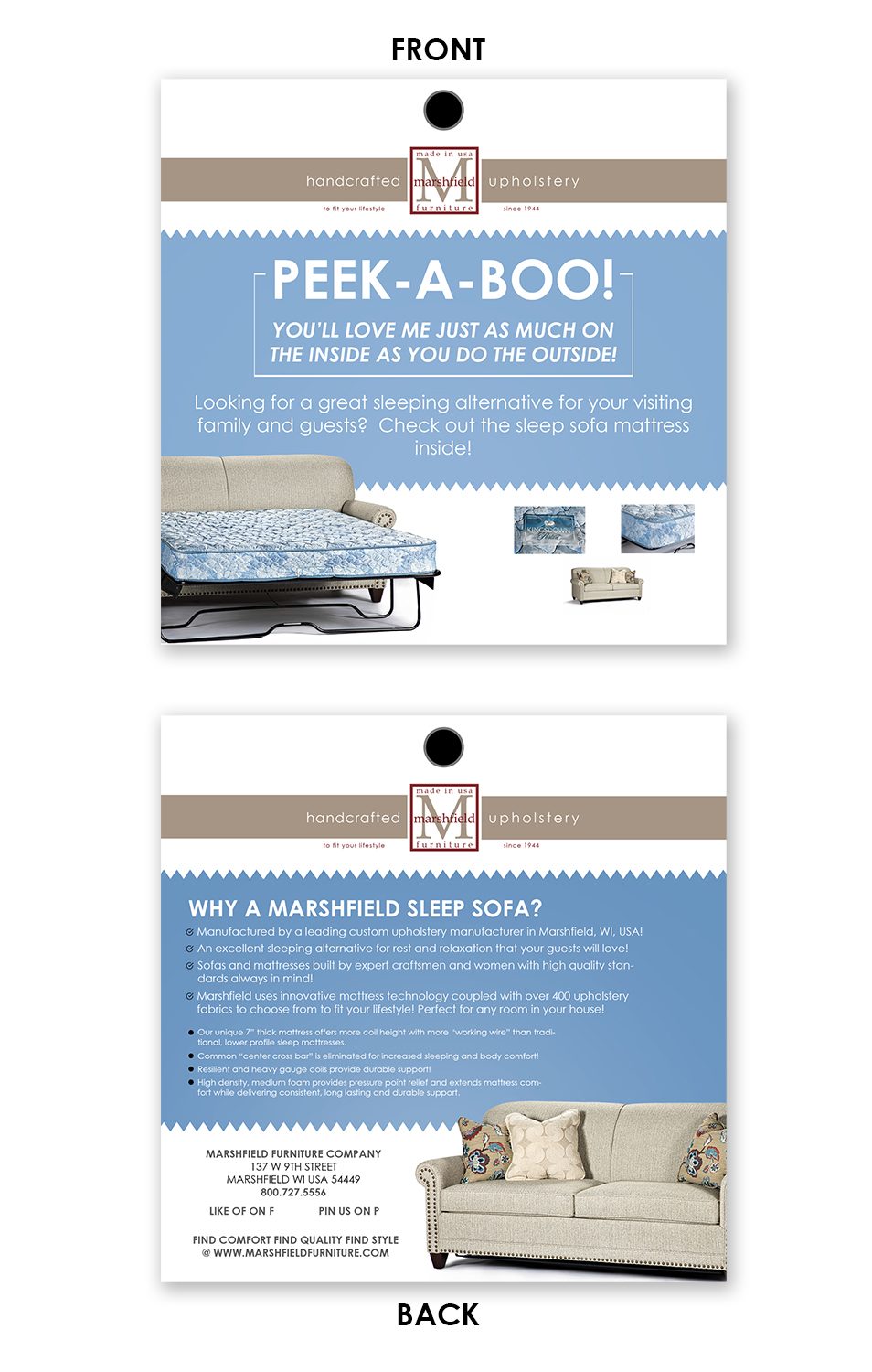 Flyer Design by creative.bugs for Marshfield Furniture | Design #19043205