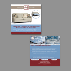 2-sided consumer hang tag (for custom upholstered sofas) | Flyer-Design von aspiremedia