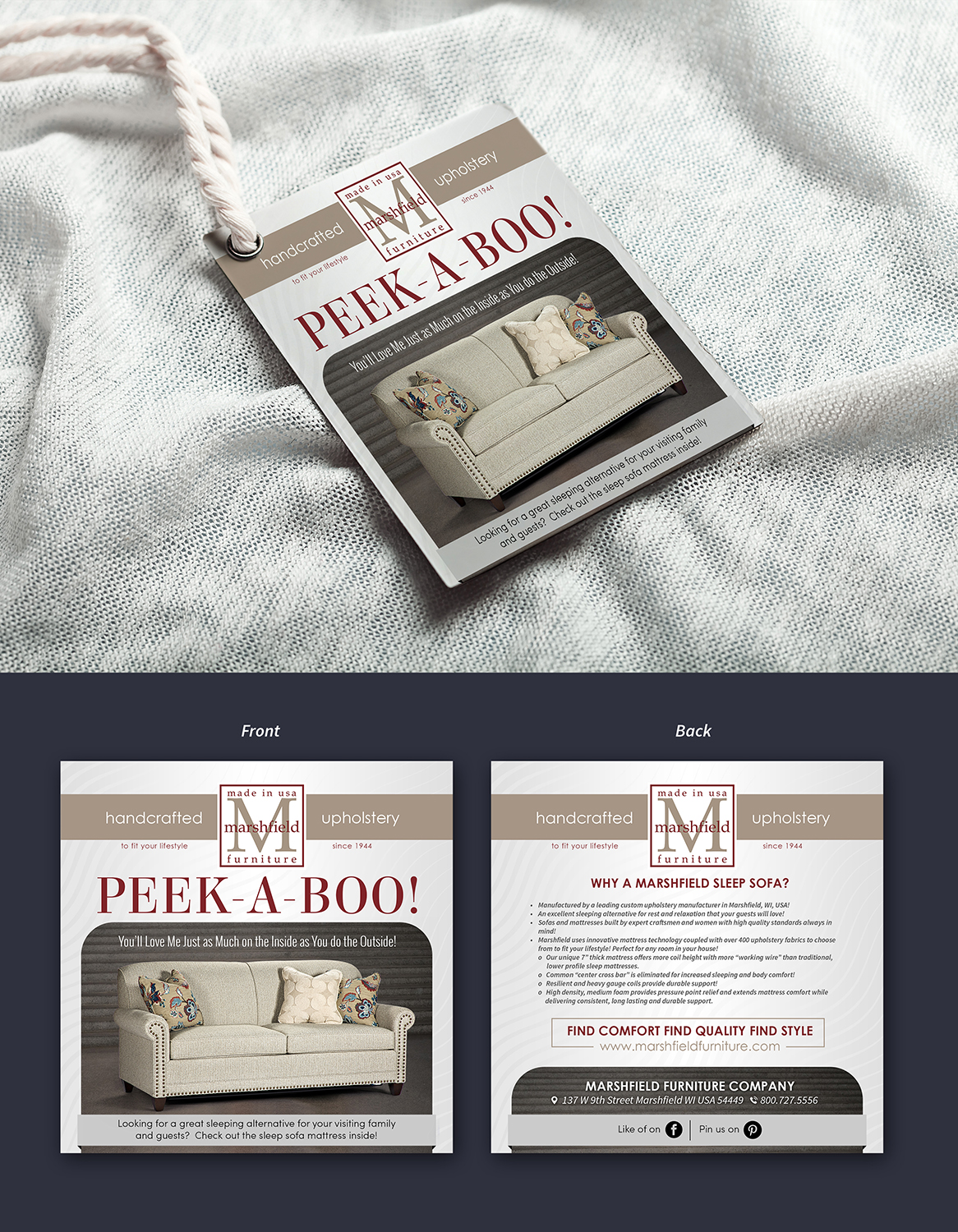 Flyer Design by SAI DESIGNS for Marshfield Furniture | Design #19042621