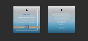 2-sided consumer hang tag (for custom upholstered sofas) | Flyer-Design von banedsgn