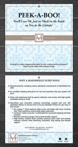 Diseño de Flyer por Axmal_Etalon para Marshfield Furniture | Diseño: #19045394