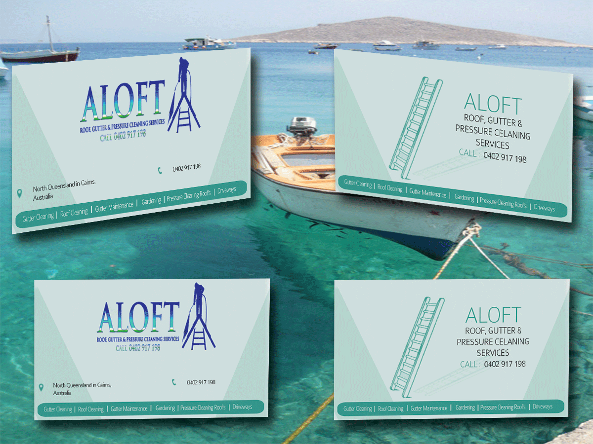 Visitenkarten-Design von dacke011 für Aloft Roof, Gutter & Pressure Cleaning Services | Design #2860460