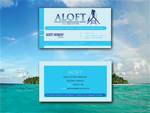 Business Card Design by dacke011 for Aloft Roof, Gutter & Pressure Cleaning Services | Design: #2868368