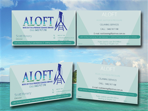 Business Card Design by dacke011 for Aloft Roof, Gutter & Pressure Cleaning Services | Design: #2868468