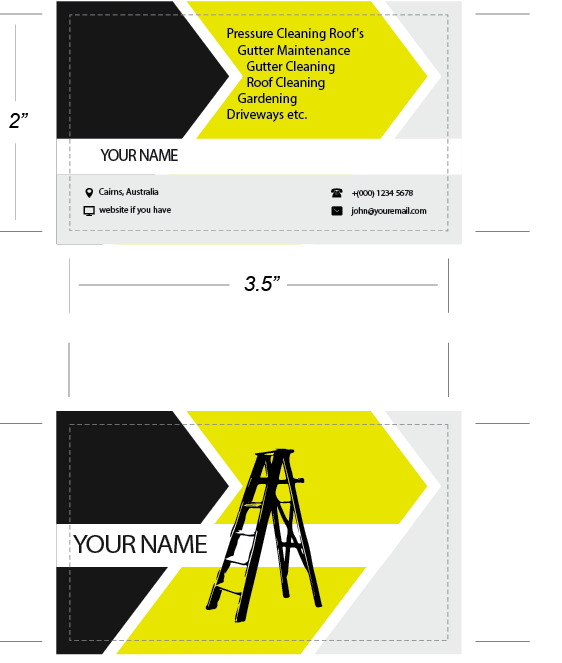 Business Card Design by Dizdar Inc Design for Aloft Roof, Gutter & Pressure Cleaning Services | Design #2861214