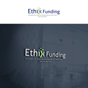 line1 Ethix Funding line 2 honorable, fair and discreet funding when you need it most, line 3 same day approvals | Logo Design by Muhammad Imran 3