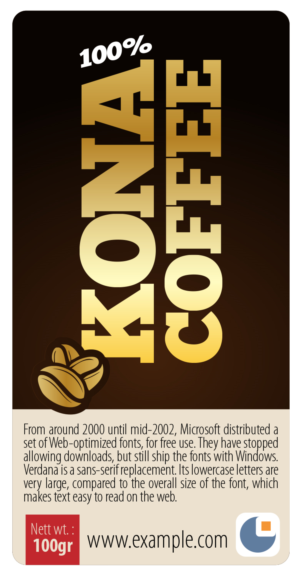 Label for gourmet coffee package | Label Design by wiesnu.adji