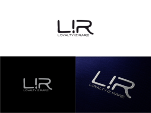 Logo should have the words LOYALTY IZ RARE and the initials LIR in it. | Diseño de Logo por Atvento Graphics