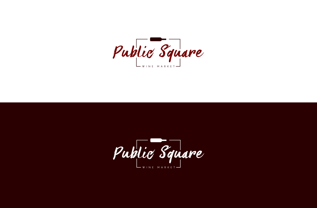 Logo Design by GLDesigns for Public square wine market | Design #19088311