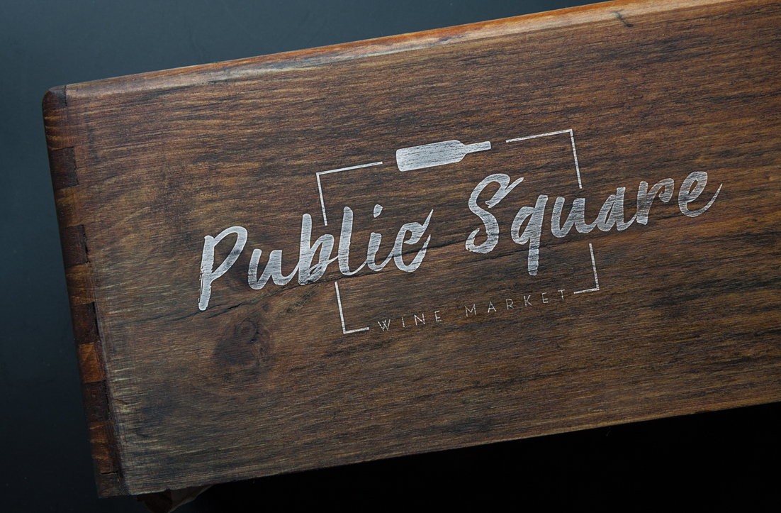 Logo Design by GLDesigns for Public square wine market | Design #19088312
