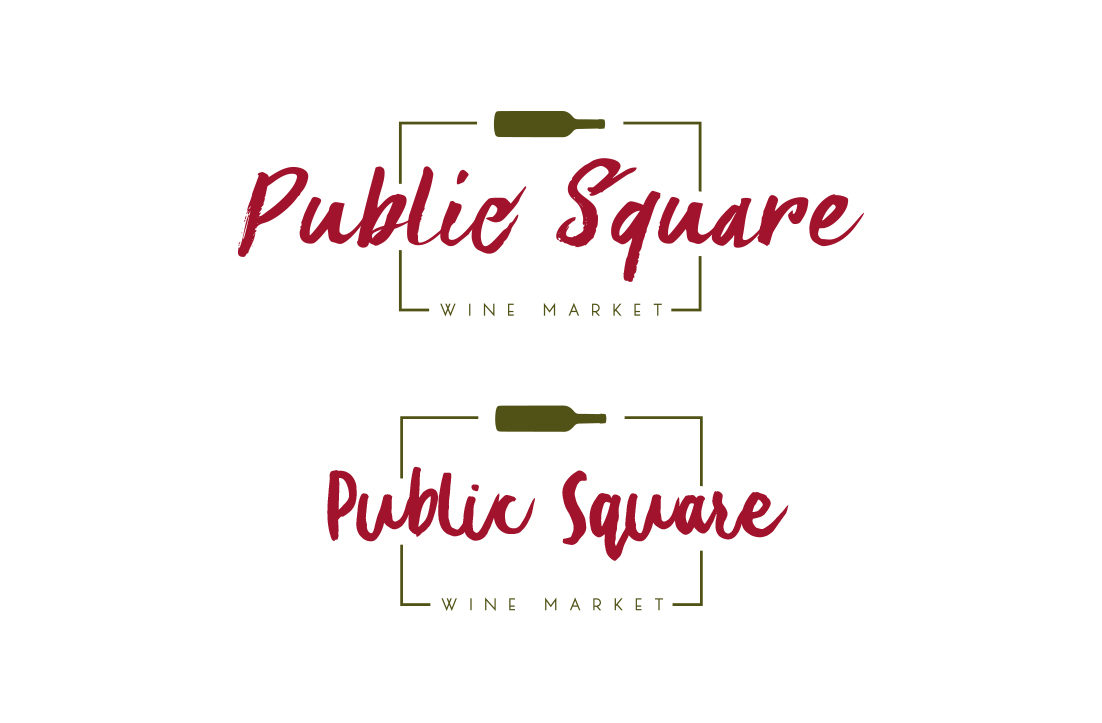Logo Design by GLDesigns for Public square wine market | Design #19096810