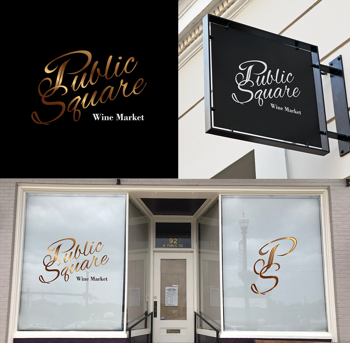 Diseño de Logo por RM DSGNS para Public square wine market | Diseño #19152508