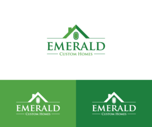 Logo Design by brunondr for Emerald Custom Homes | Design #19107030