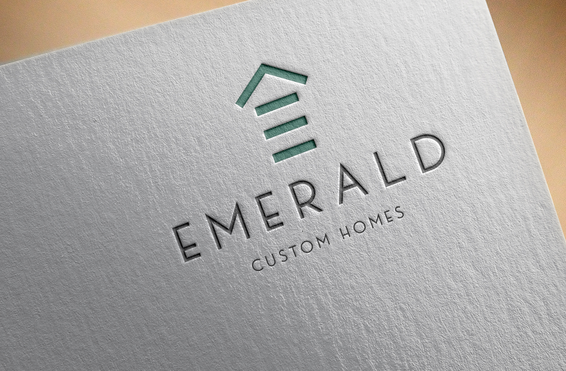 Logo Design by GLDesigns for Emerald Custom Homes | Design #19105938