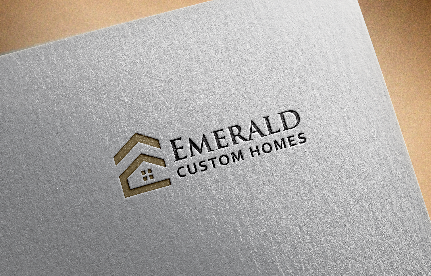 Logo Design by deku for Emerald Custom Homes | Design #19110309